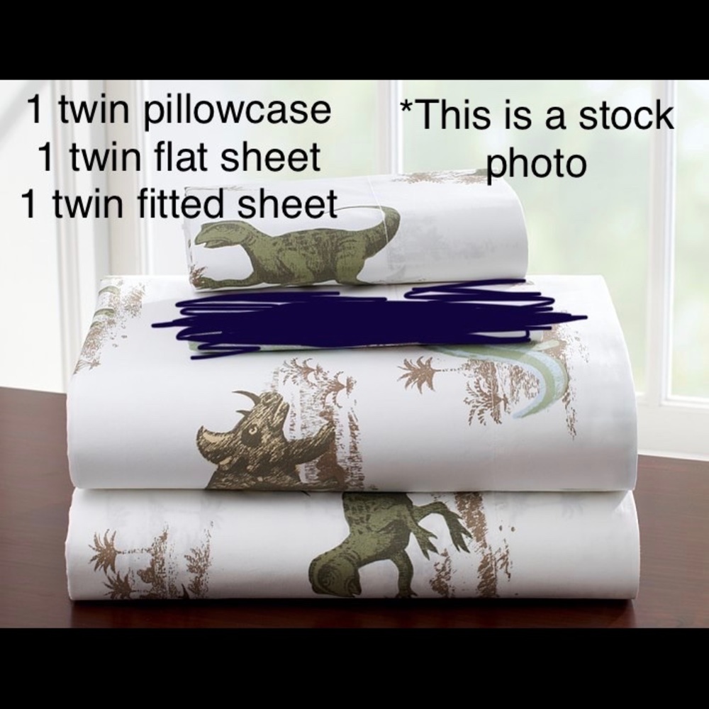 ❗️lowest❗️Pottery Barn Kids Dino Twin Sheet Set